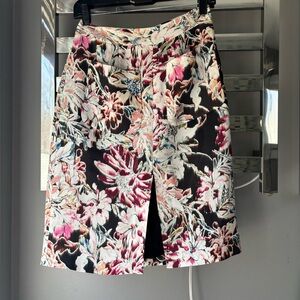 L’Agence knee length silk skirt